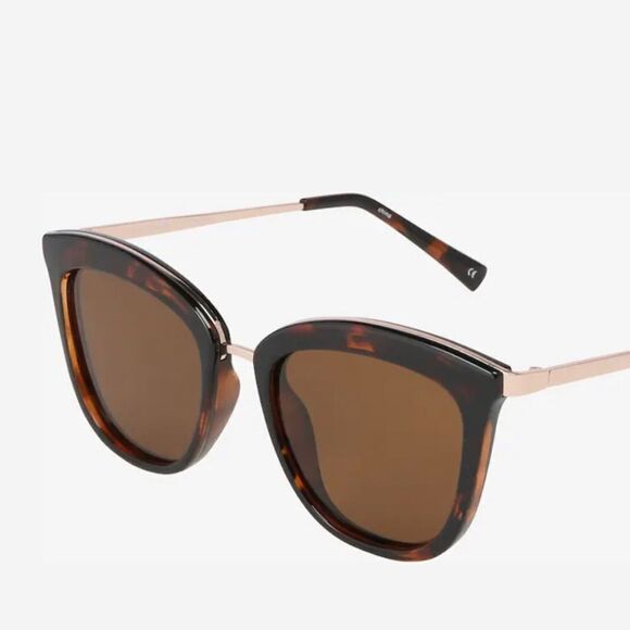 LE Specs Mocha Mousse
Polarized Sunglasses tortoiseshell shiny metal NWT - Picture 1 of 17